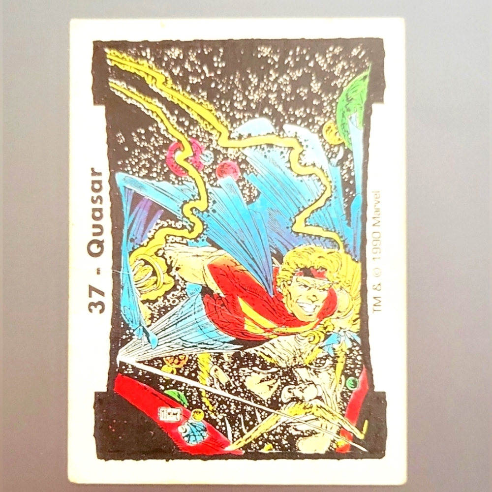 1990 Spider-Man Comic Images Marvel Todd McFarlane Series 2 Quasar #37 Spiderman